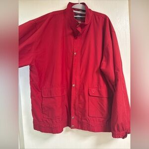 Vintage Callaway Golf Red Sueded Microfiber Full Zip Windbreaker Jacket XL